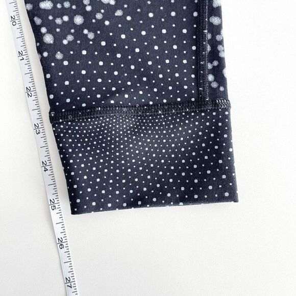 Reebok Speedwick Women's Mid-Rise Lux 2.0 Active Leggings Black White Medium - Picture 7 of 8